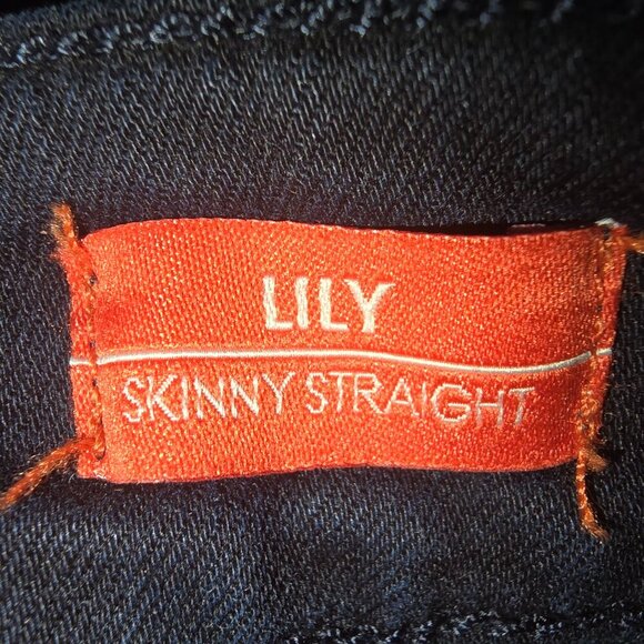 LEVEL 99 LILY SKINNY STRAIGHT LEG DARK DENIUM JEANS WOMENS SIZE 27 - Picture 6 of 6